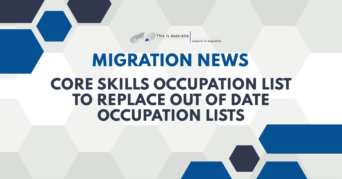 Featured image for “New Core Skills Occupation List to Replace Outdated Occupation Lists”